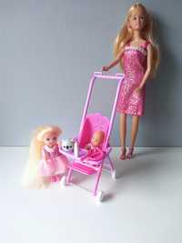 Zestaw wózek z lalkami