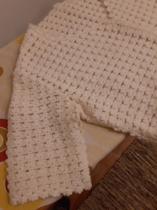 Casaco de lã rendado Vintage