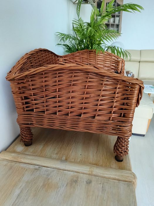 Sofa legowisko kanapa wiklinowa dla psa