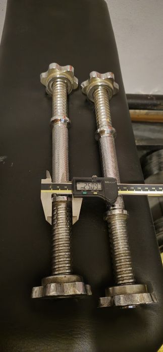 Hantle gryf 2 sztuki 25mm 35cm plus nakrętkii