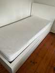 Cama MALM + 2 Gavetas + Colchão + Estrado