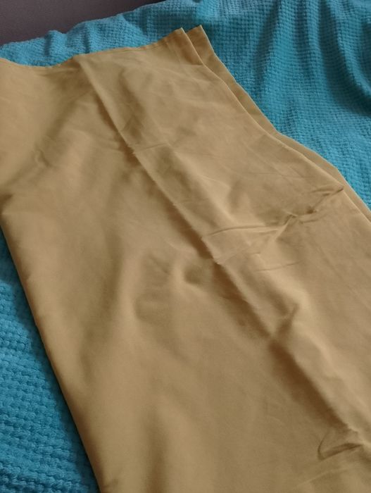 Zasłony żółte na taśmie wys. 270 cm 2 sztuki