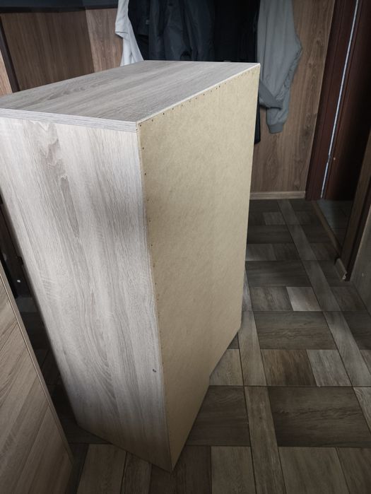 Szafka komoda konsola z szufladami 70x40x111 dąb Sonoma SUPER STAN