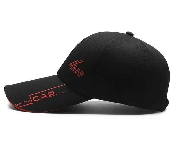 Бейсболка чорна,червона чоловіча.