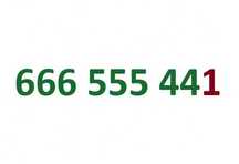 Złoty numer 666.555.441 prosty, prepaid