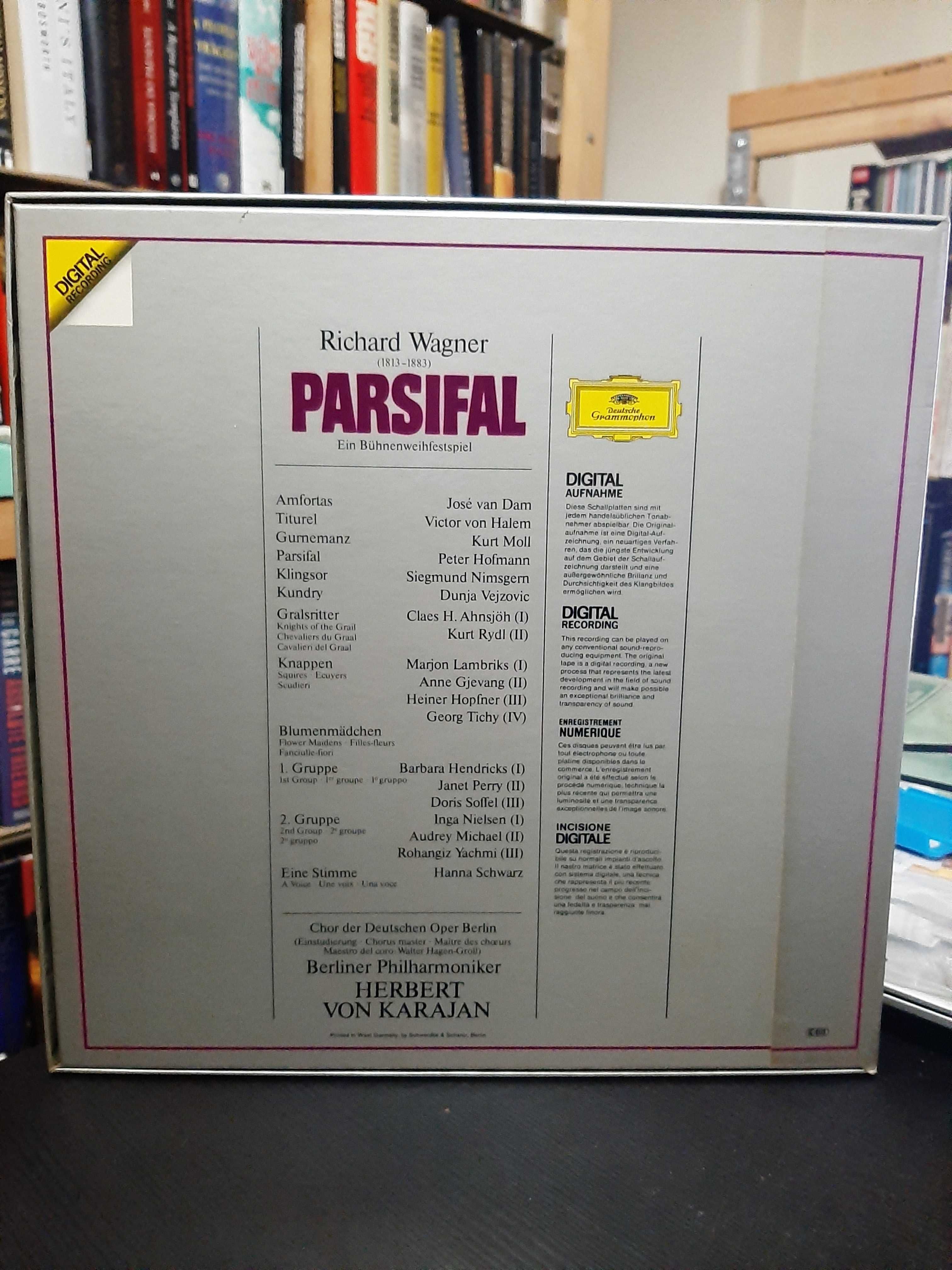 Wagner – Parsifal – Hofmann, Kurt Moll, van Dam – Berliner Ph, Karajan