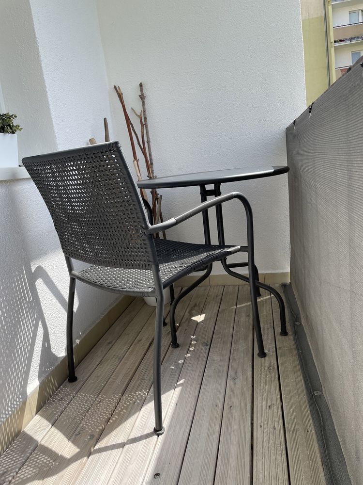 Stolik ogrodowo/balkonowy z krzesełkiem