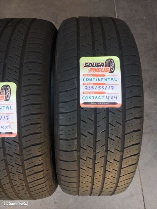 2 pneus semi novos continental 235/55/17 - entrega grátis