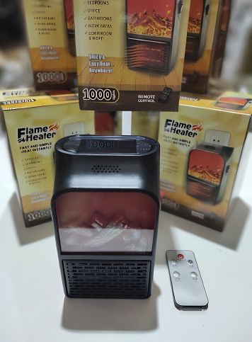 Aquecedor efeito lareira 1000 Watts