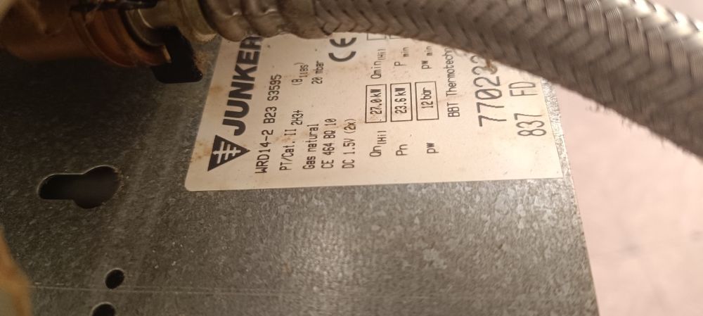 Esquentador junkers 837 FD gás natural WRD14-2