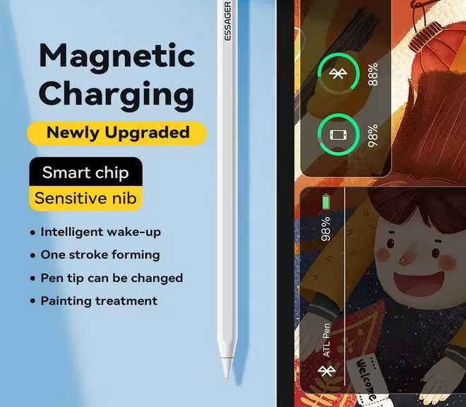 Apple Pencil Compatível (Gen 2 style) – Nova