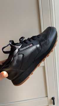 Czarne skórzane sneakersy niskie Reebok Classic r.39