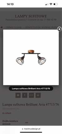 Lampa sufitowa Brilliant Avia 47713/76