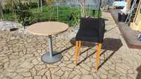 Hoker krzesło barowe + stolik wysokie krzesło