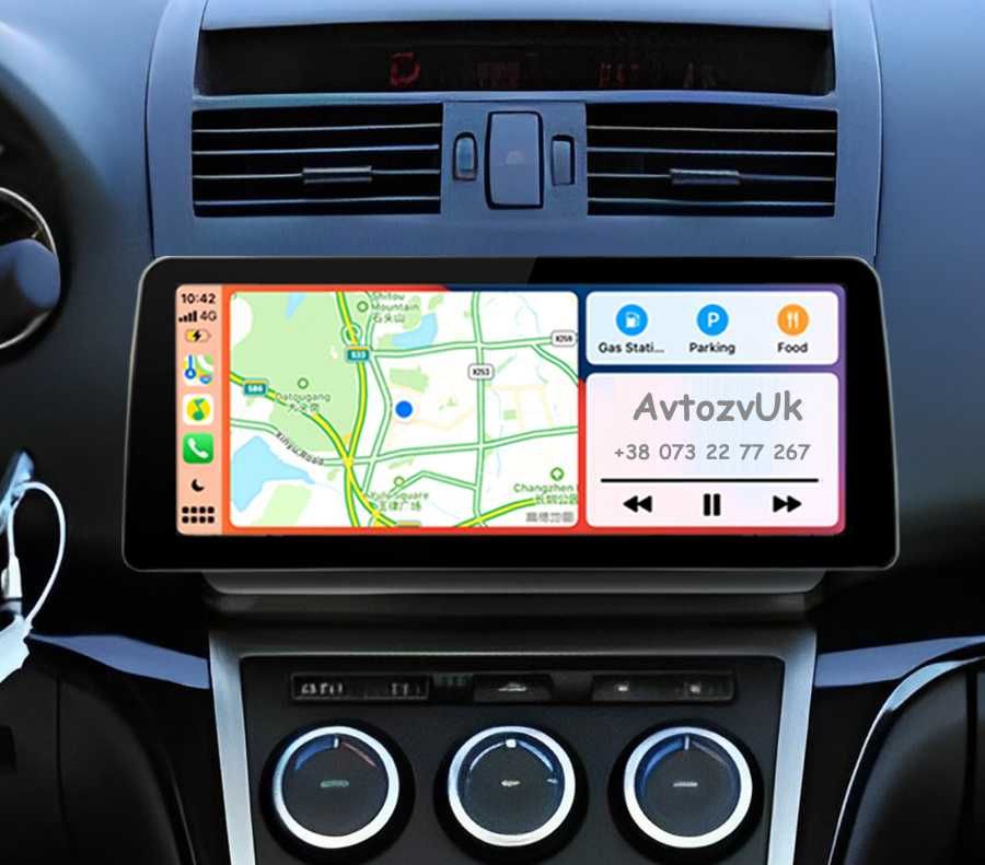 Магнитола MAZDA 6 GPS TV USB Дисплей Tesla Мазда 6 CarPlay Android 13