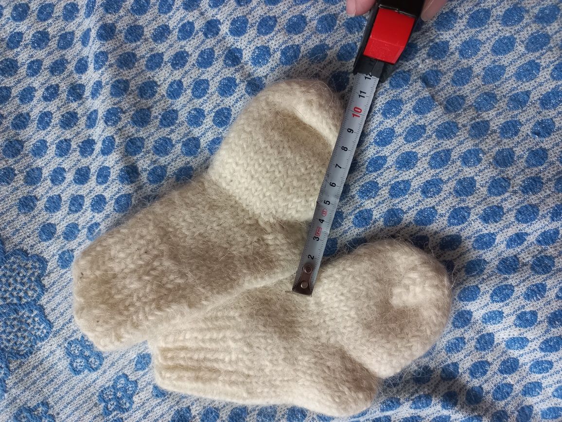 Шапочка деми для новорожденной девочки, шерстяные носки носочки