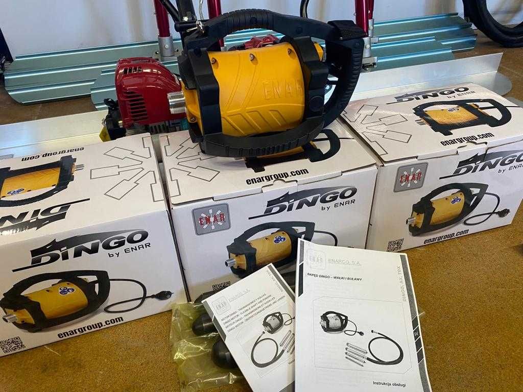 Wibrator Wałek Buława do betonu ENAR Dingo ZESTAW z Osprzętem 3m 40mm