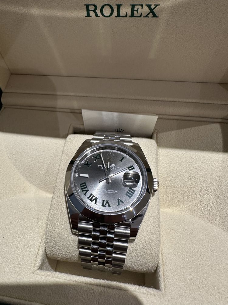 Rolex Datejust 41 Slate Wimbledon Novo 2023