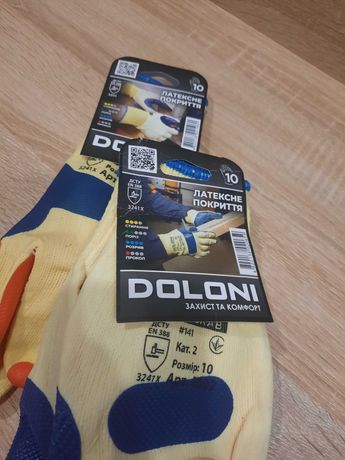 Перчатки Doloni с покрытием латекс XL (10)