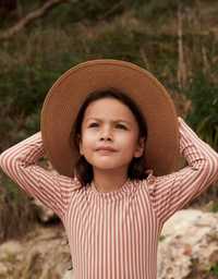 LIEWOOD Słomkowy kapelusz z szerokim rondem Elle Boho Panama dziecięcy
