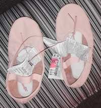 Ballet - Sapatilhas de meia-ponta em couro rosa (art. NOVO)