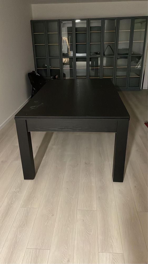 Mesa snooker Bilhar Des Faugeres convertivel cor preto tecido cinza