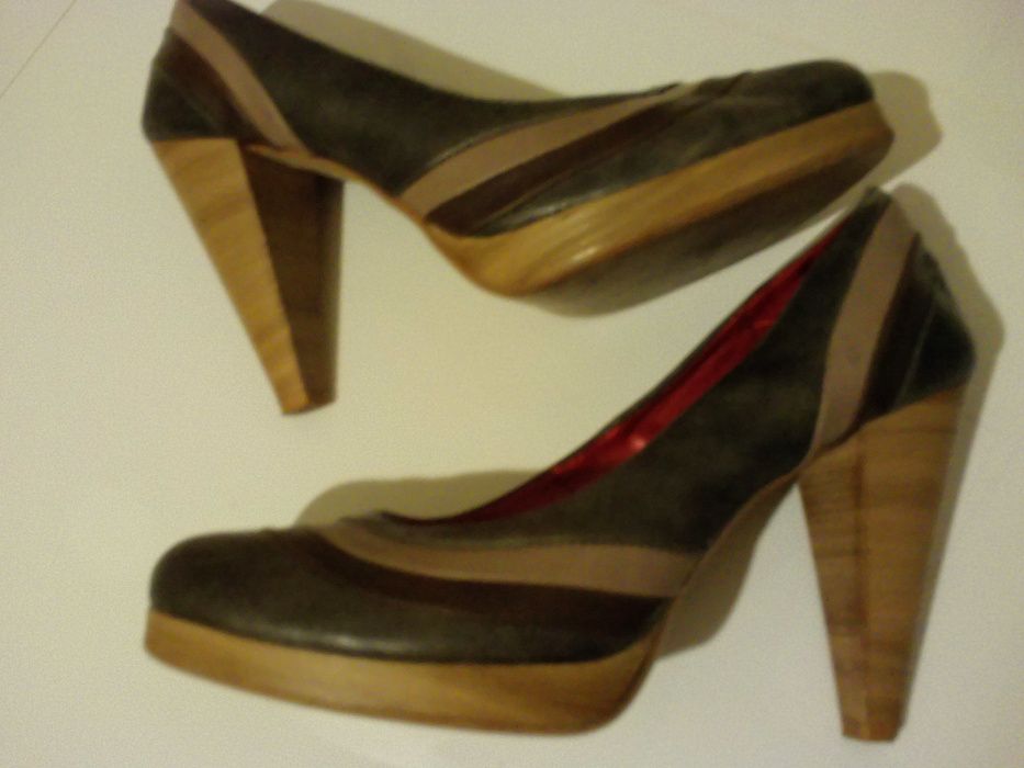 polskiej produkcji eleganckie stylowe buty pantofle damskie rozmiar 36