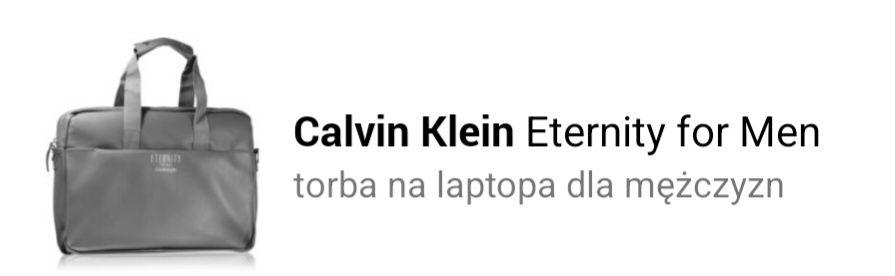 Calvin Klein, torba na laptopa