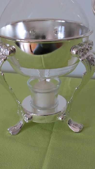 "Aquecedor" de Café/Chá com banho de prata