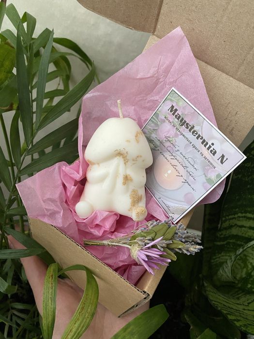 Соєва свічка член 18+ подарунок для дівчини/подруги