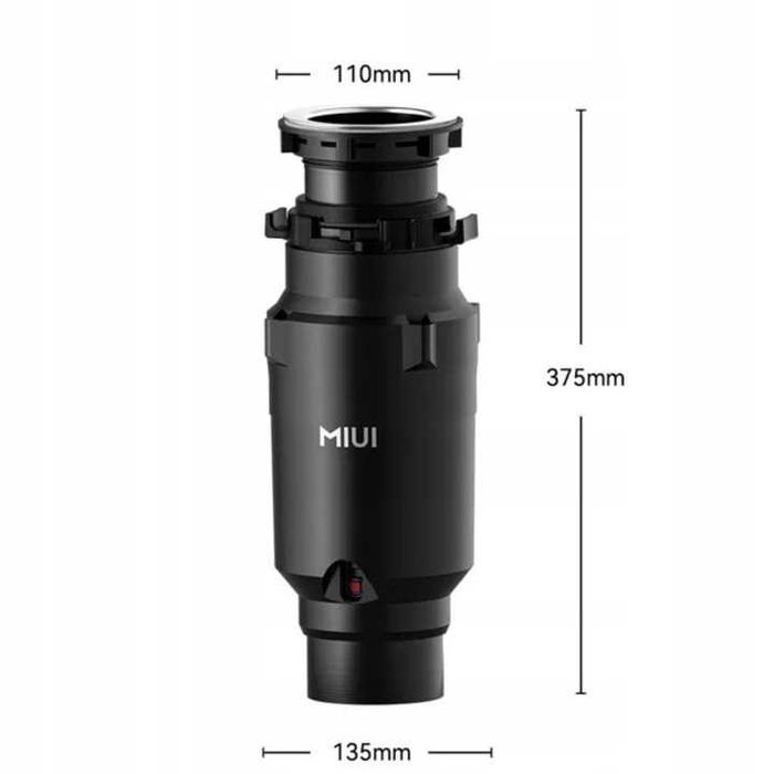 Młynek pod zlew MIUI do odpadów 1000ml rozdrabniacz NOWY magnetyczny