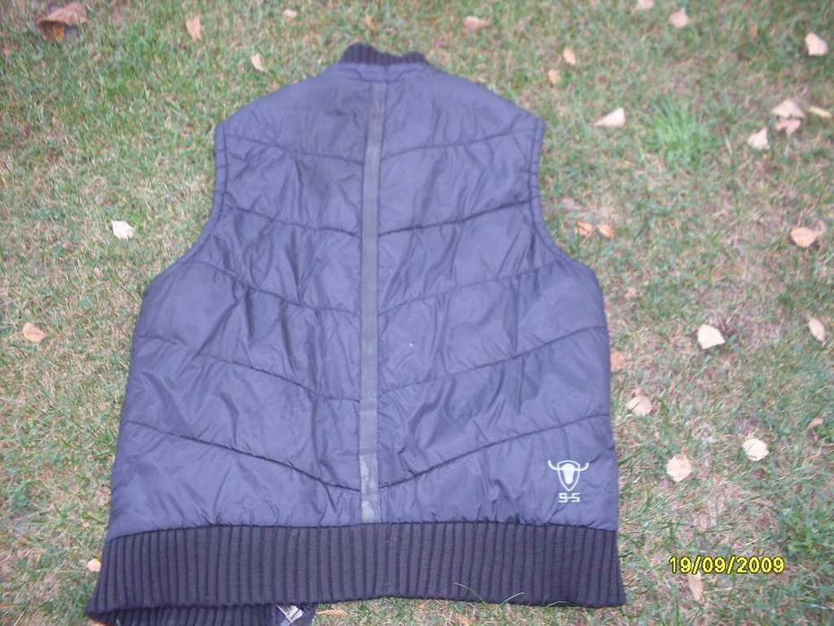 bezrękawnik męski czarny jesienny ciepły L