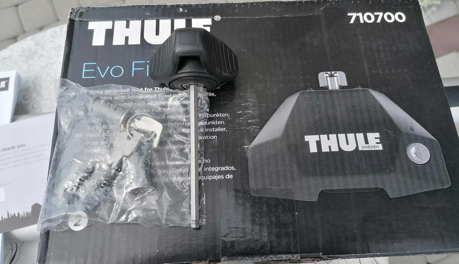 Bagażnik Dachowy Thule 7107 Stopy Nowe Belka AeroBar