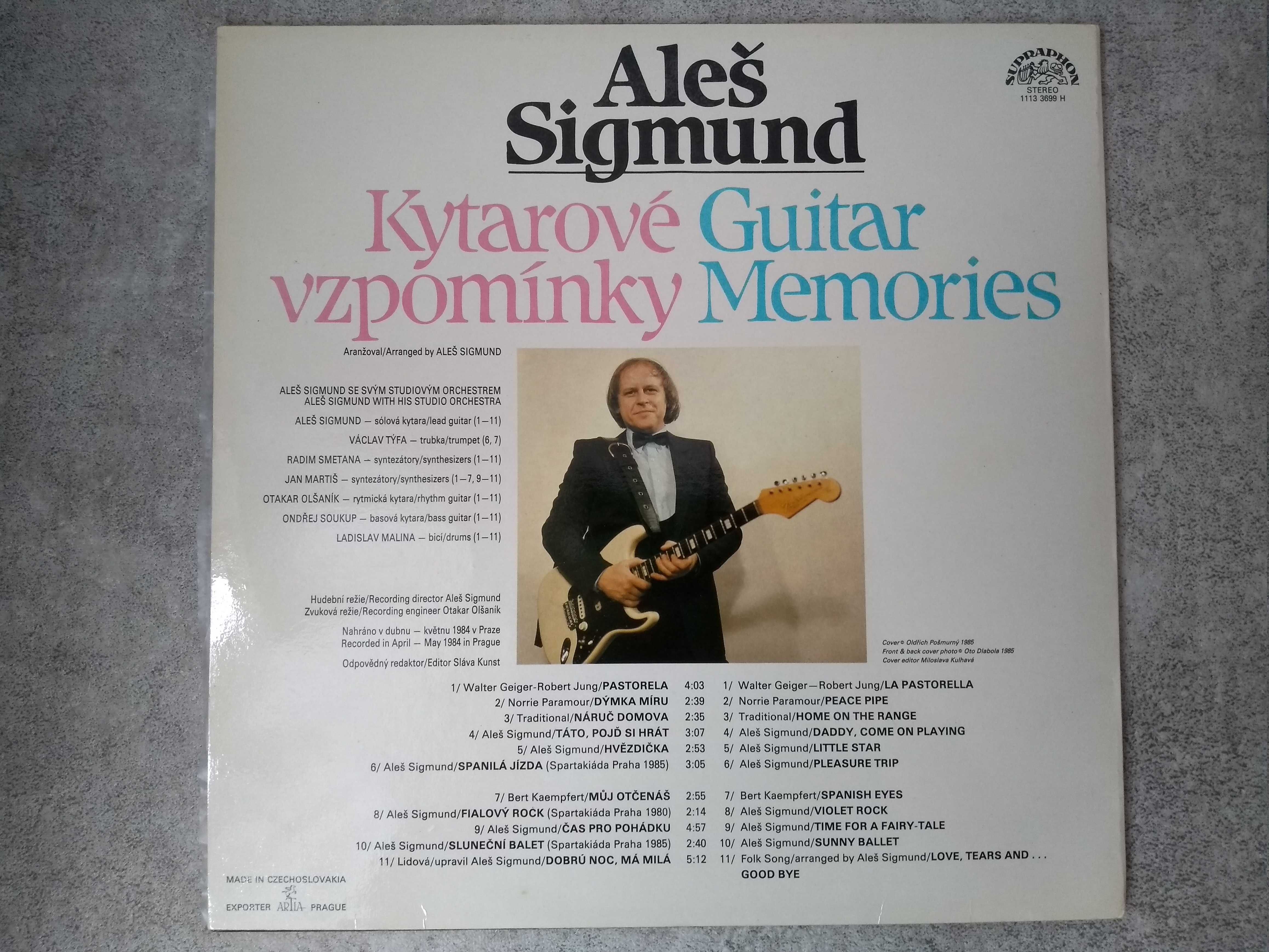 Ales Sigmund - Guitar Memories / Kytarove vzpominky - LP - winyl