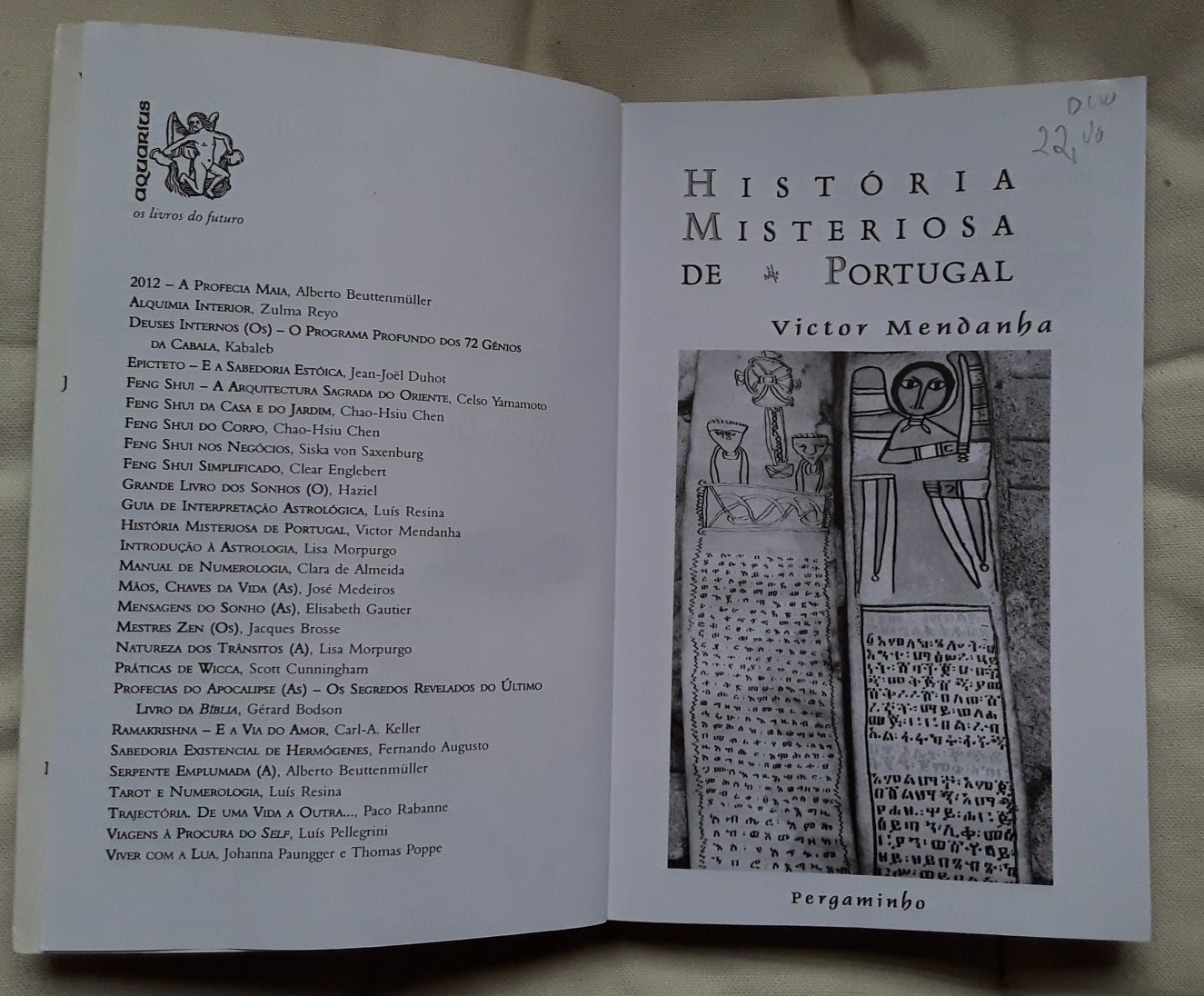 Livro: História Misteriosa de Portugal, Victor Mendanha, Pergaminho