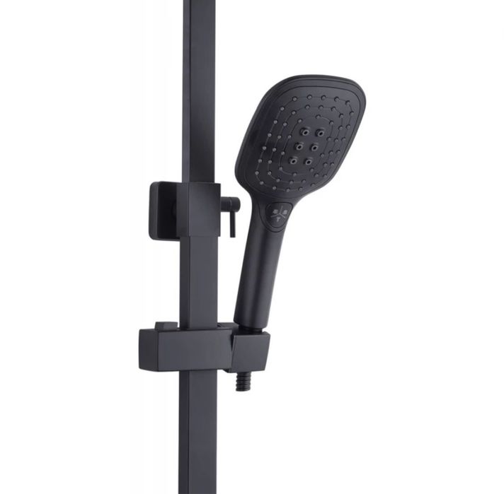 Набір 2 в 1 Душева система Тропічний душ + Кран Black Комплект