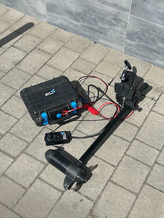 Silnik elektryczny z pilotem do łodzi Belly Boat/Komis Krzysiek