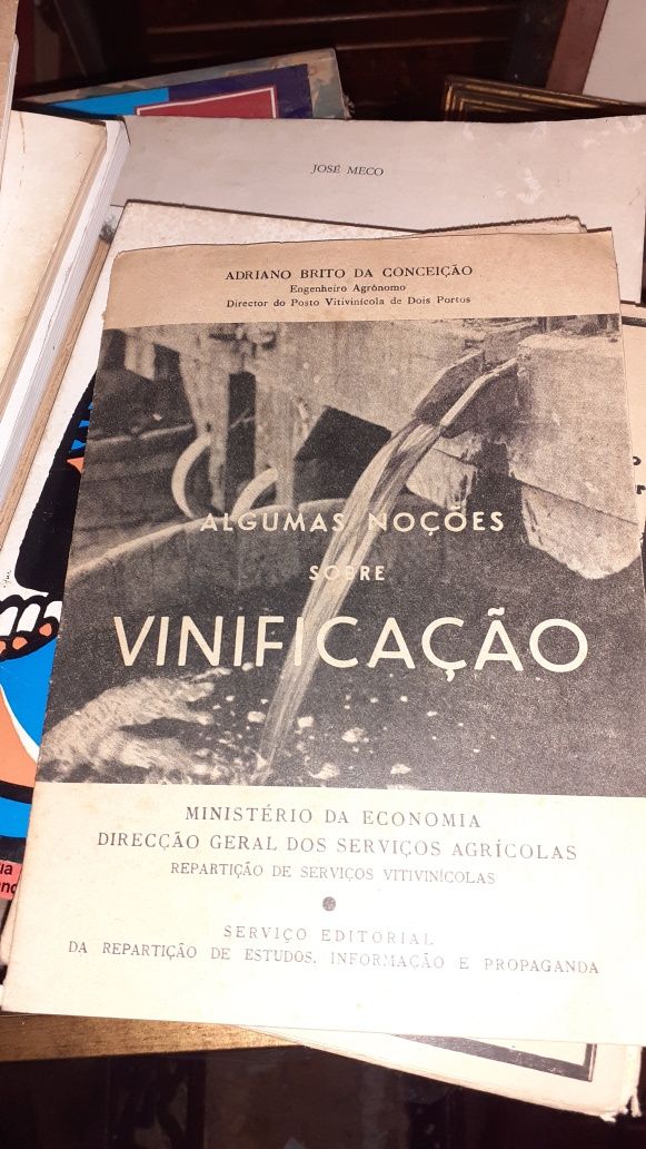 Livros antigos vinho vinificação caldas arsenicais junta nacional