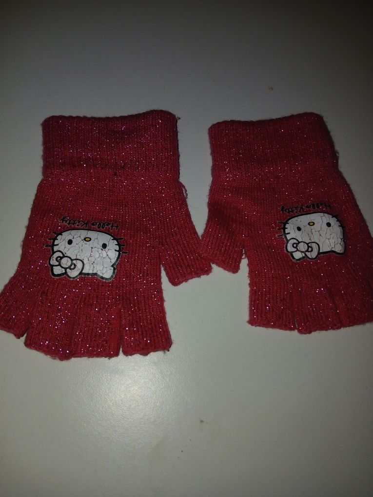 Luvas 3 tamanhos rosa e pretas