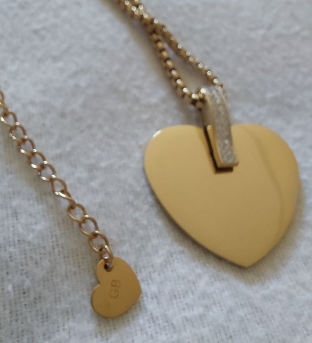 Colar e Brincos "Coração c/ Brilhantes"