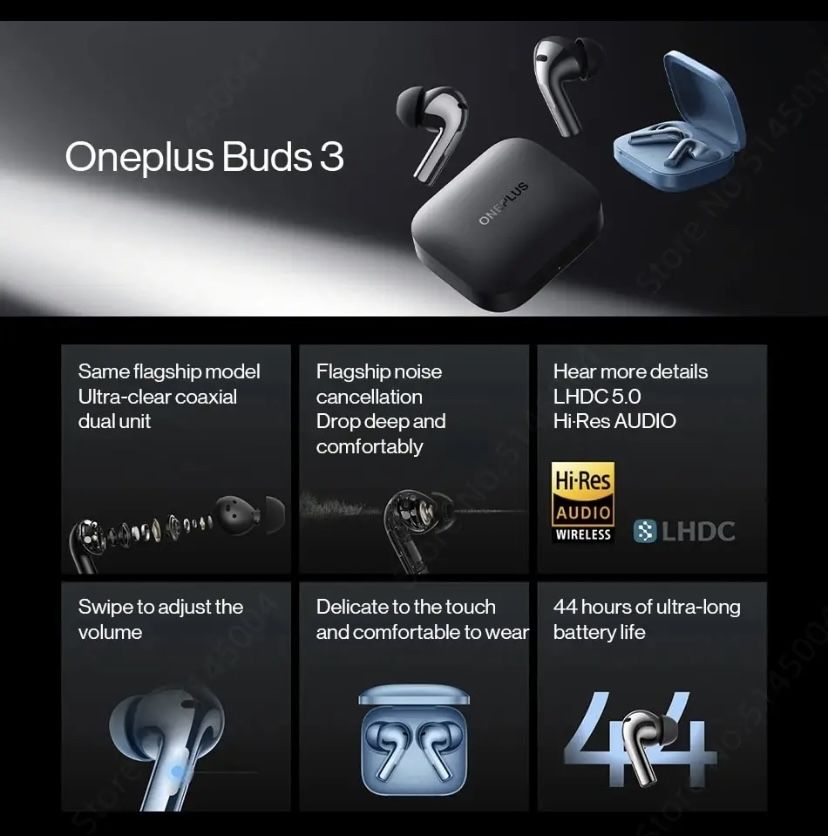 Навушники OnePlus Buds 3 (global) Grey / Blue