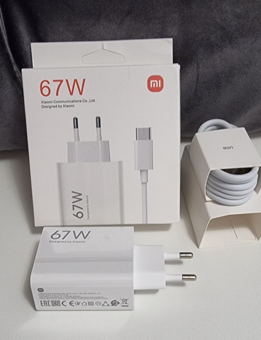 Oryginalna ładowarka Xiaomi 67w  kabel usb-c w zestawie