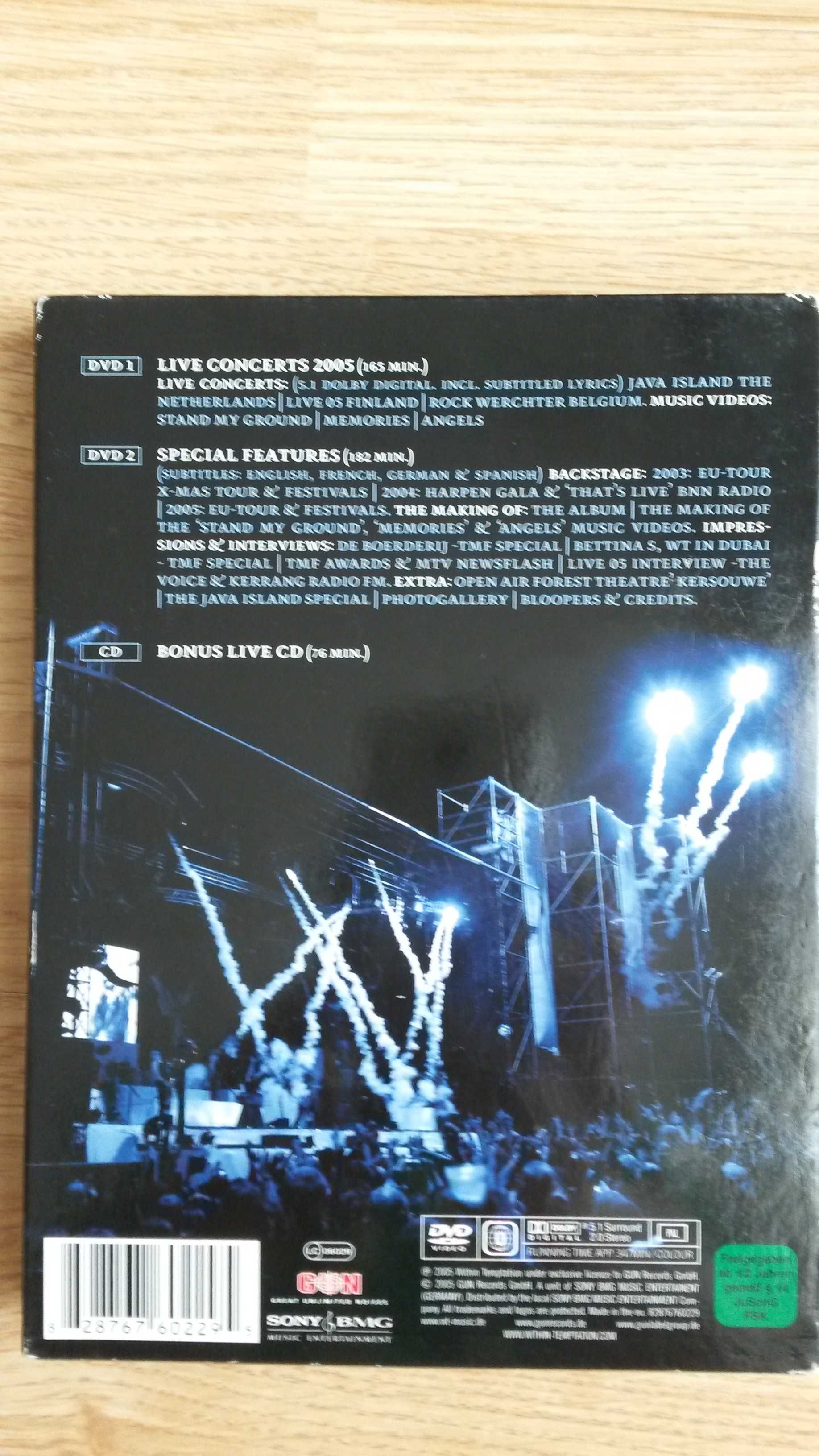 Płyta zestaw CD DVD Within Temptation The Silent Force Tour koncert
