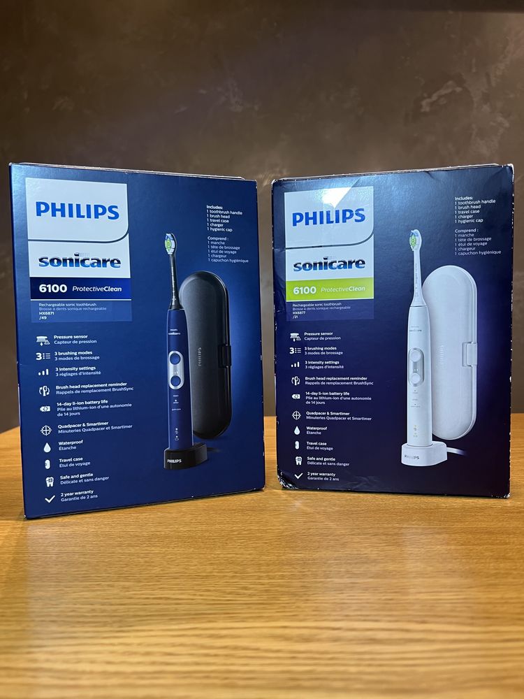 Philips Sonicare 6100 white зубна щітка HX6871/49