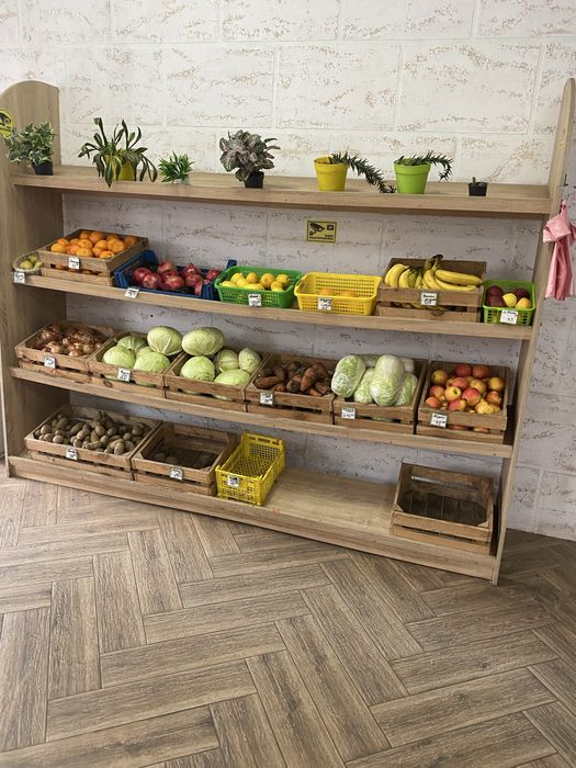 Продам полички, стелажи, столи для магазину, б/у