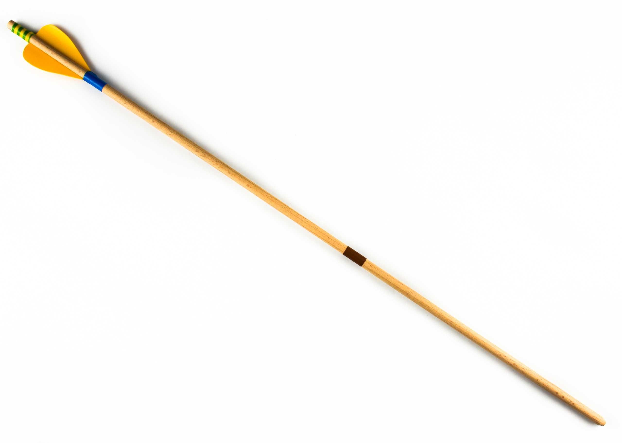 Strzały drewniane do łuku 60cm zestaw 10 sztuk