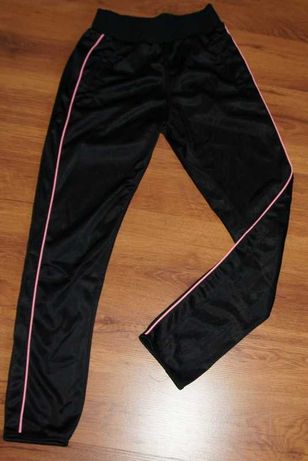 Spodnie dresowe sportowe na szczupłą dziewczynkę  146-152
