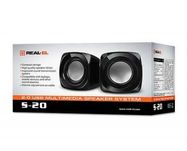 Новые компьютерные акустические колонки Real-El S-20 Black