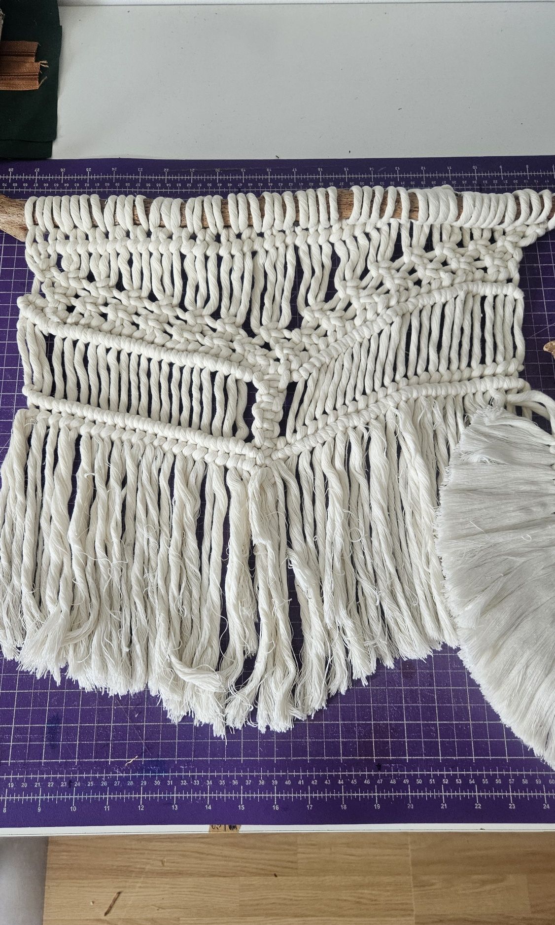 Ozdoby Boho na ścianę makatki plecione makrama