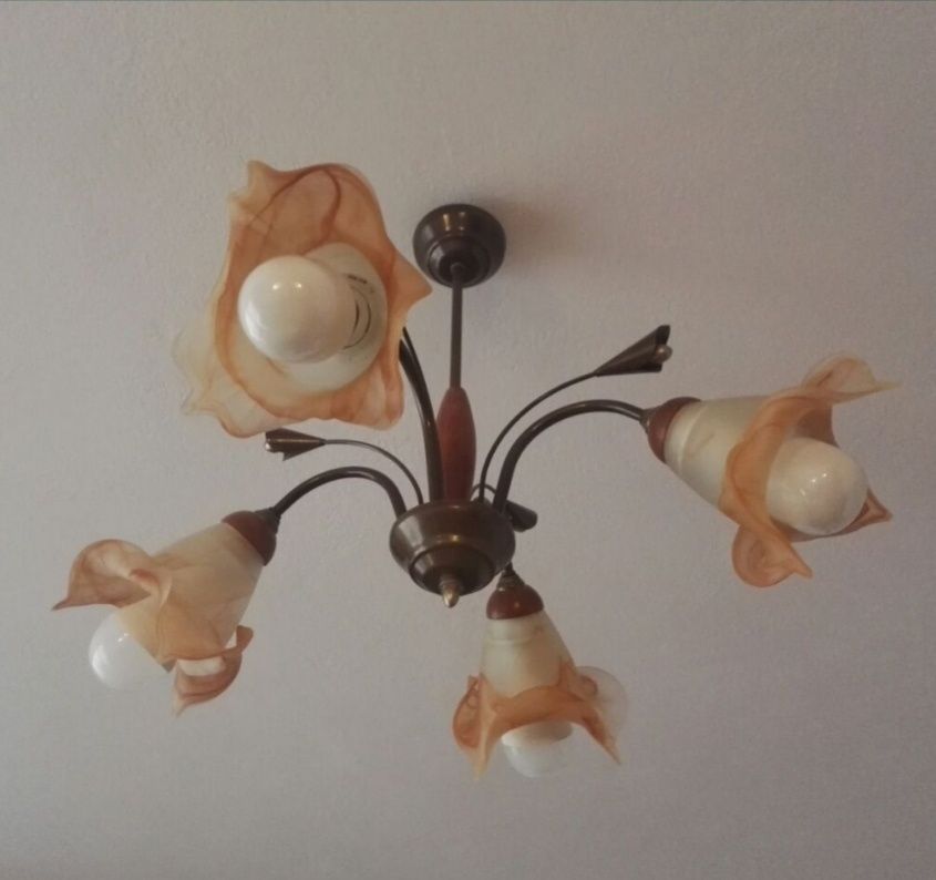 Żyrandol bez żarówek lampa wisząca